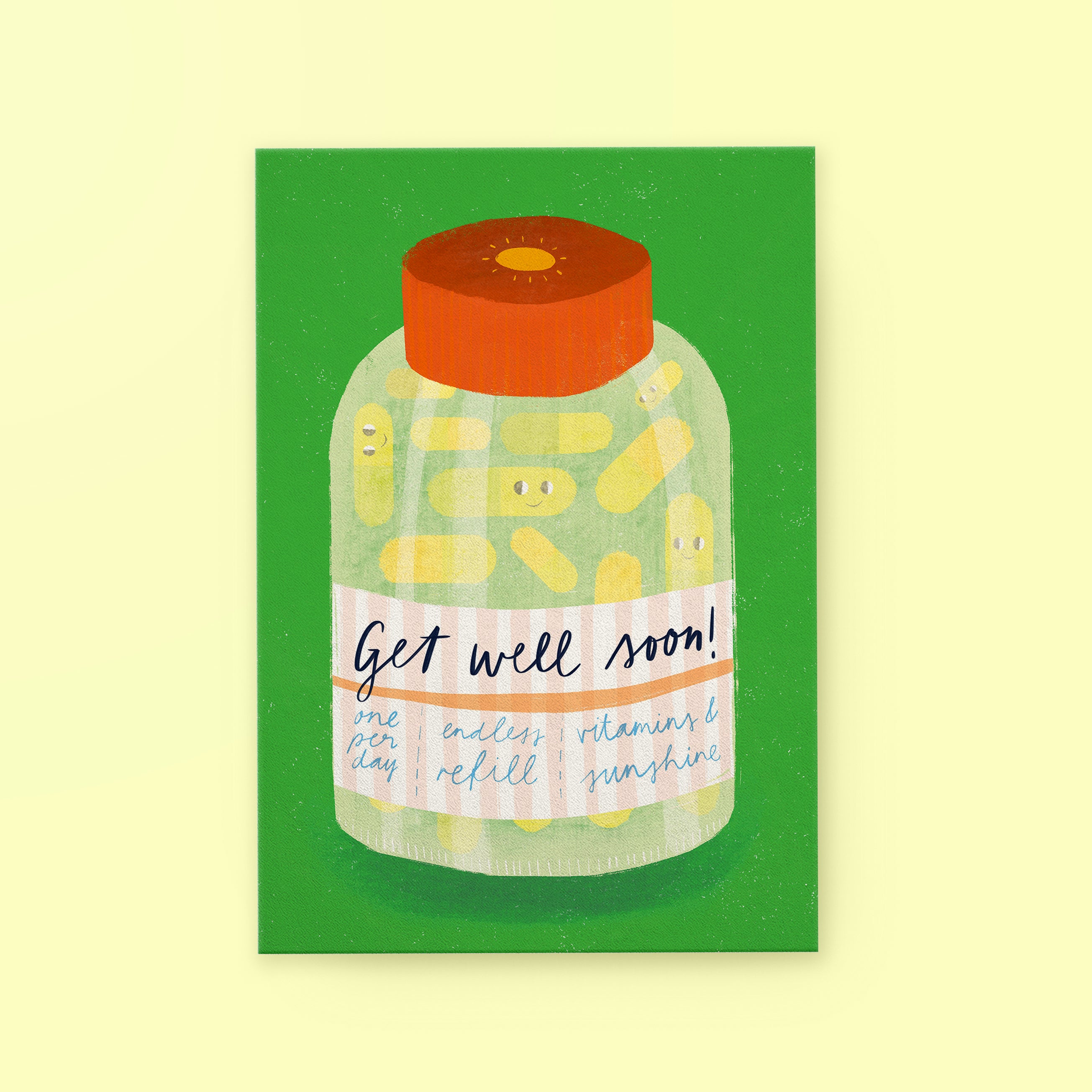 Postkarte »Get well soon«